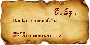 Barta Szeveréd névjegykártya